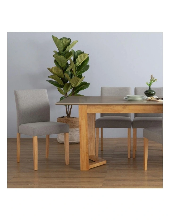 Ladee Dining Chair - Oak   Silver image 5