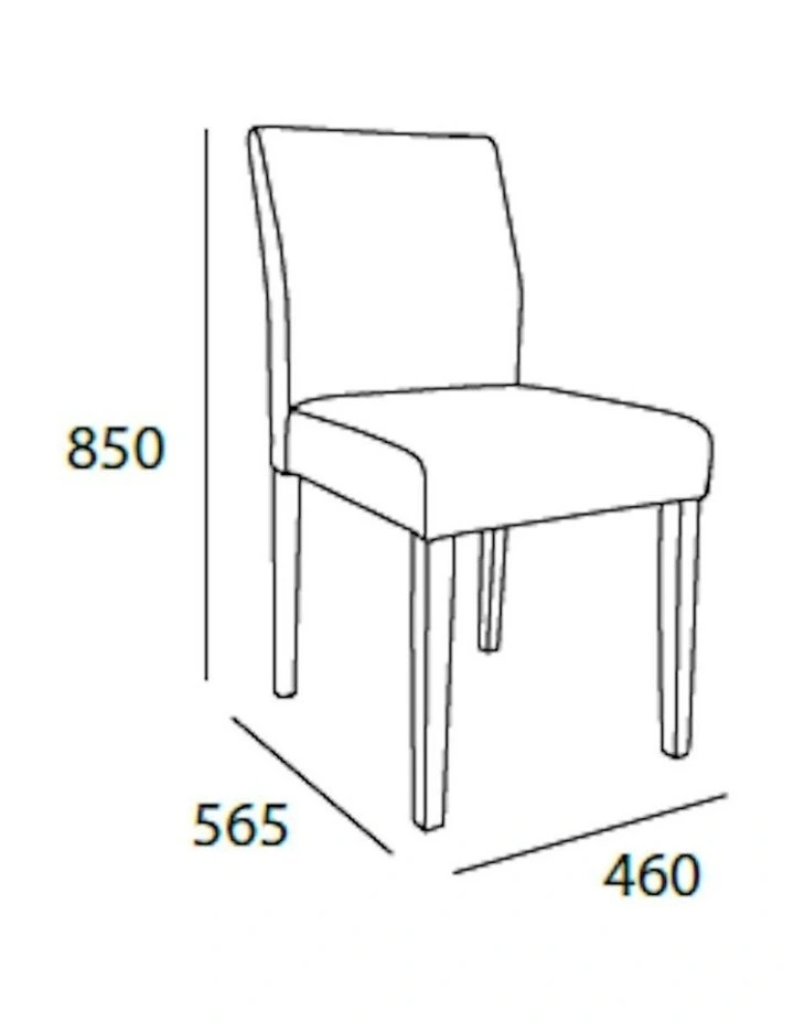 Ladee Dining Chair - Oak   Silver image 6