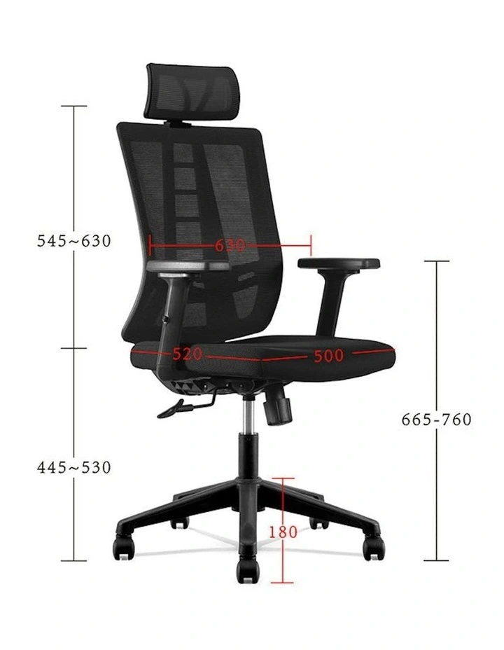 RUNE Executive Office Chair with Headrest - Black image 5