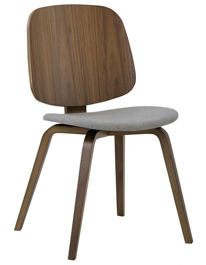 AVARIE Dining Chair - Grey & Walnut image 1
