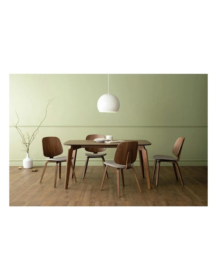 AVARIE Dining Chair - Grey & Walnut image 2