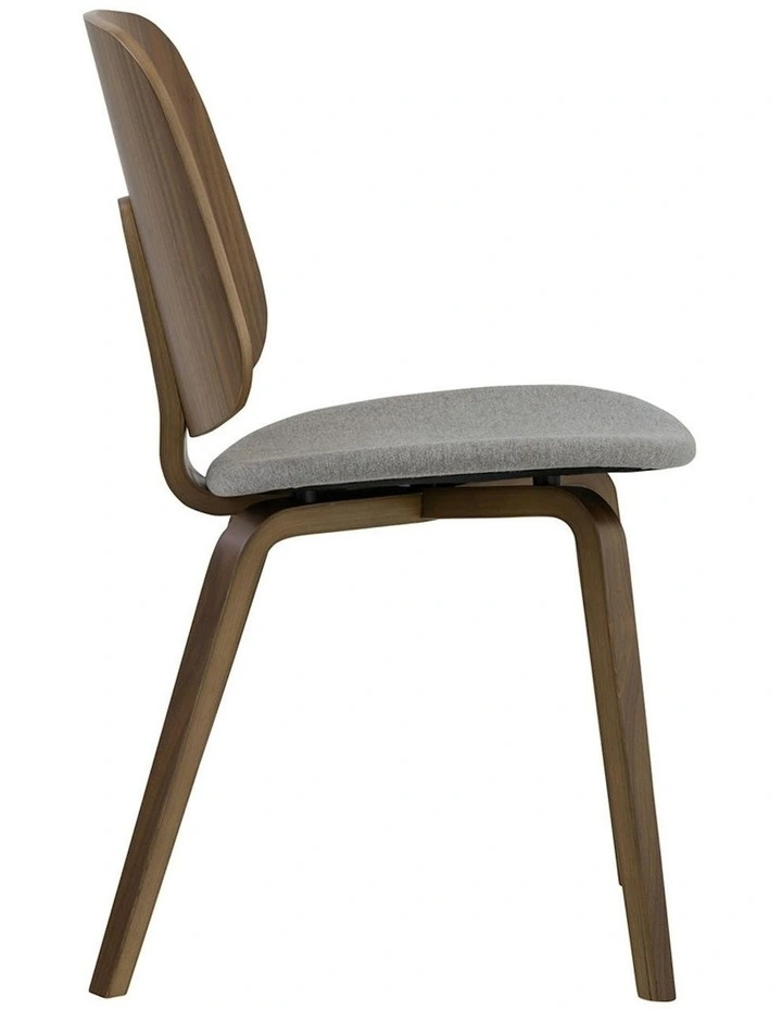 AVARIE Dining Chair - Grey & Walnut image 5