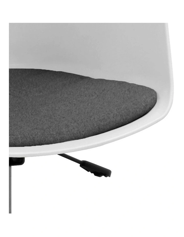 LIDAN Office Chair - White & Black image 3