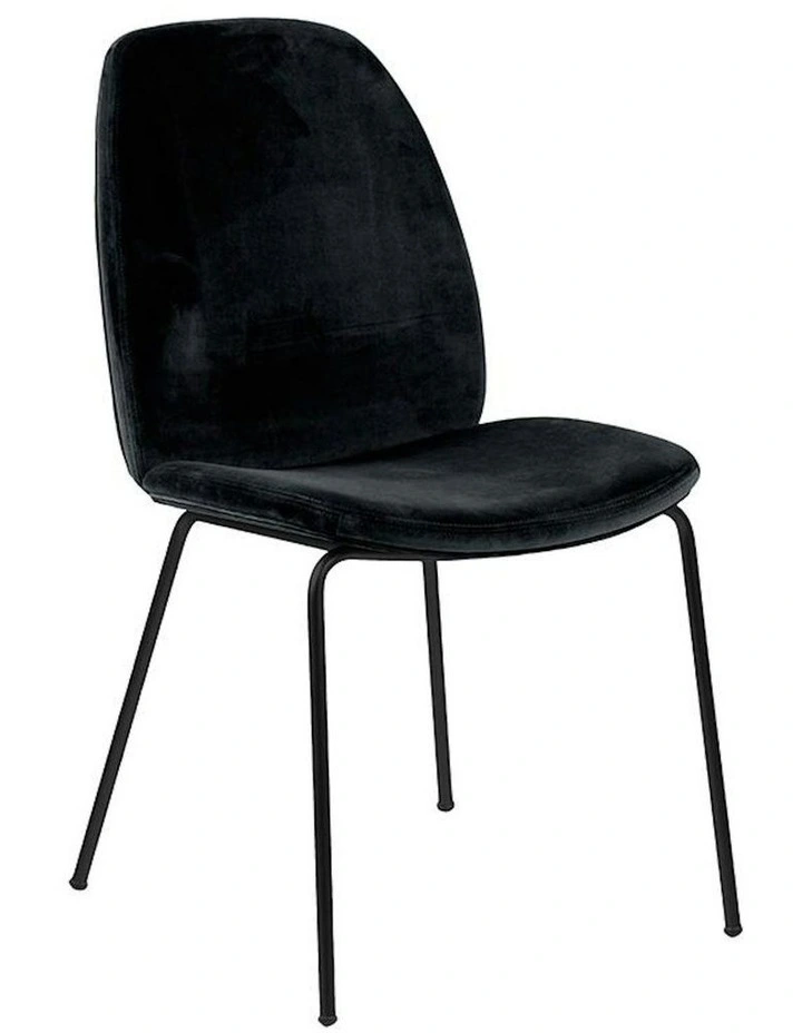 ADELIA Dining Chair - Black Velvet image 1