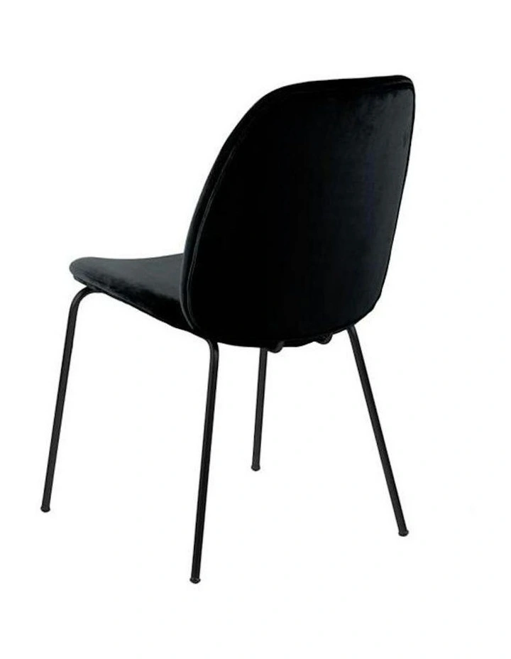 ADELIA Dining Chair - Black Velvet image 2