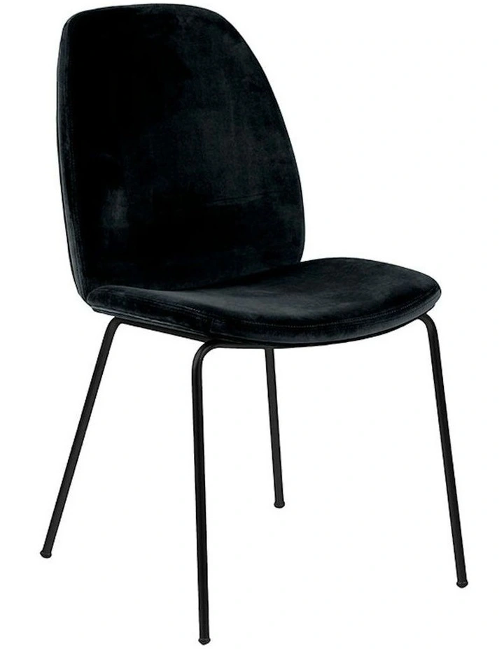 ADELIA Dining Chair - Black Velvet image 5