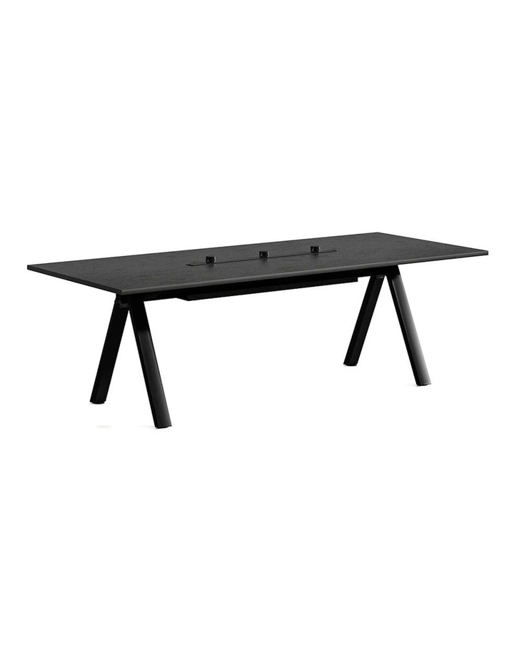 DOLAN Boardroom Meeting Table 2.4M - Black Concrete image 1