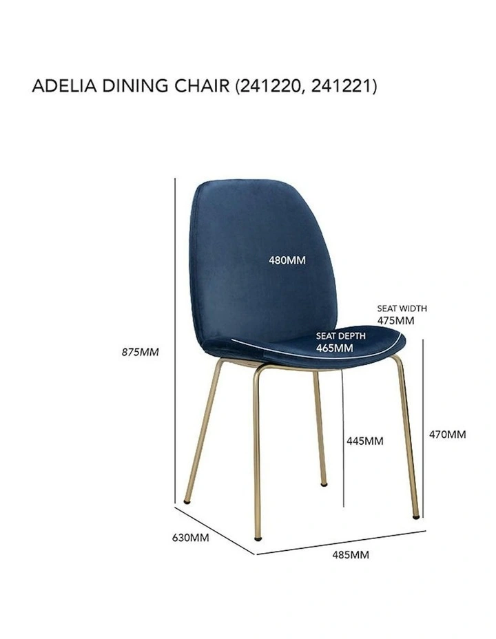 ADELIA Dining Chair - Tan & Black image 7