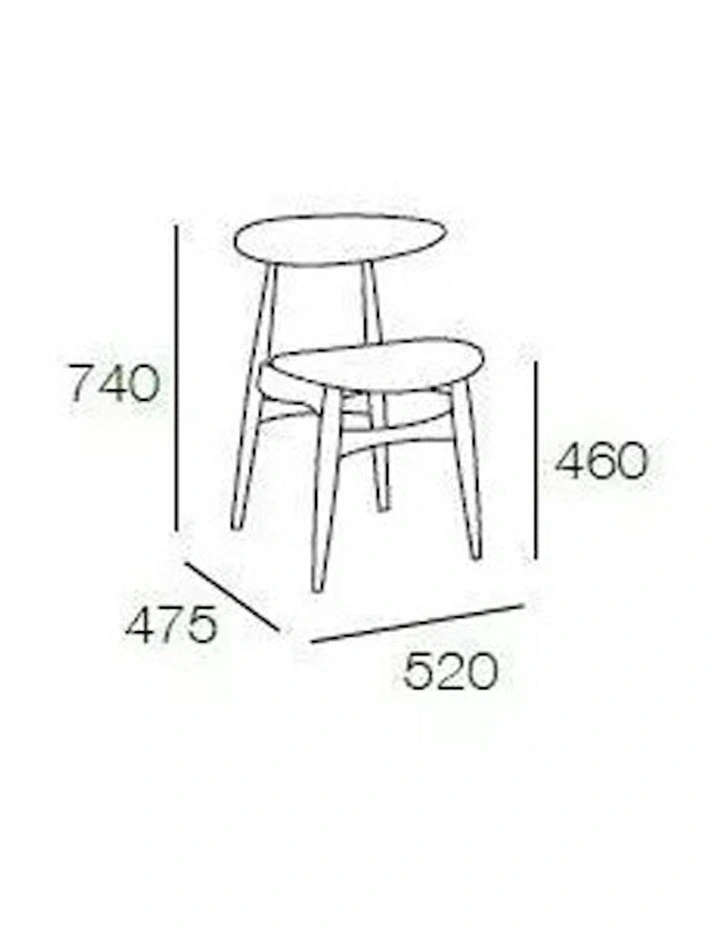 Tricia Dining Chair - Walnut Black image 7