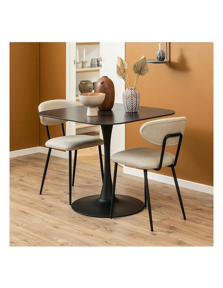 Denise Dining Chair - Beige & Black image 2