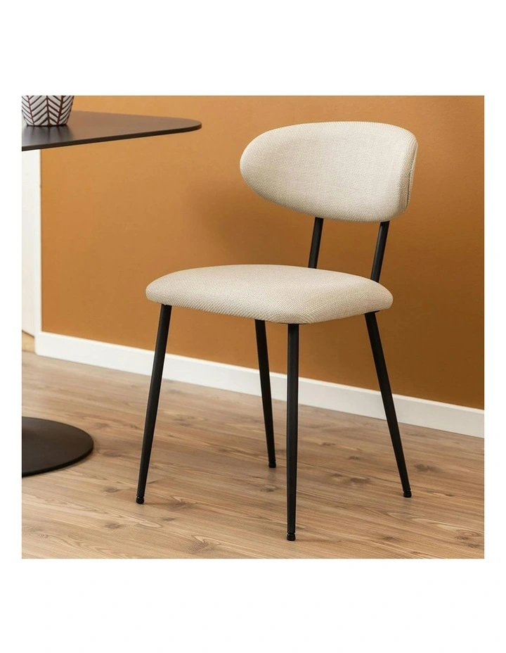 Denise Dining Chair - Beige & Black image 4