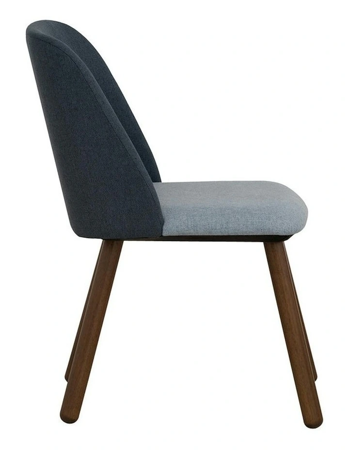 JOLLIN  Dining Chair - Walnut & Blue image 4