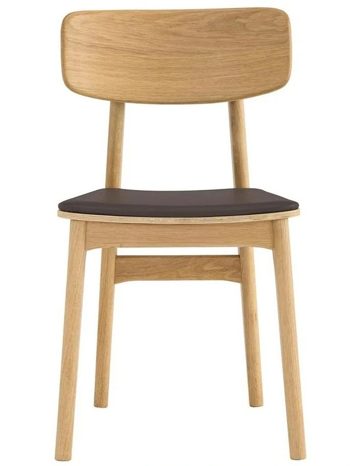 TACY Dining Chair - Oak & Mocha image 3