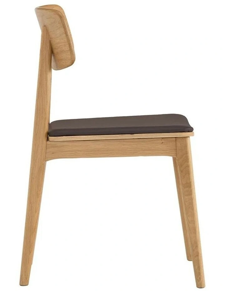 TACY Dining Chair - Oak & Mocha image 5