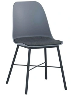 LAXMI Dining Chair - Grey & Black