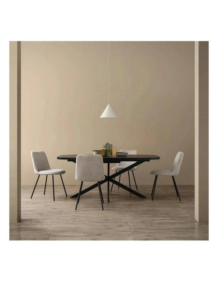 HEMI Dining Chair - Grey & Black image 2