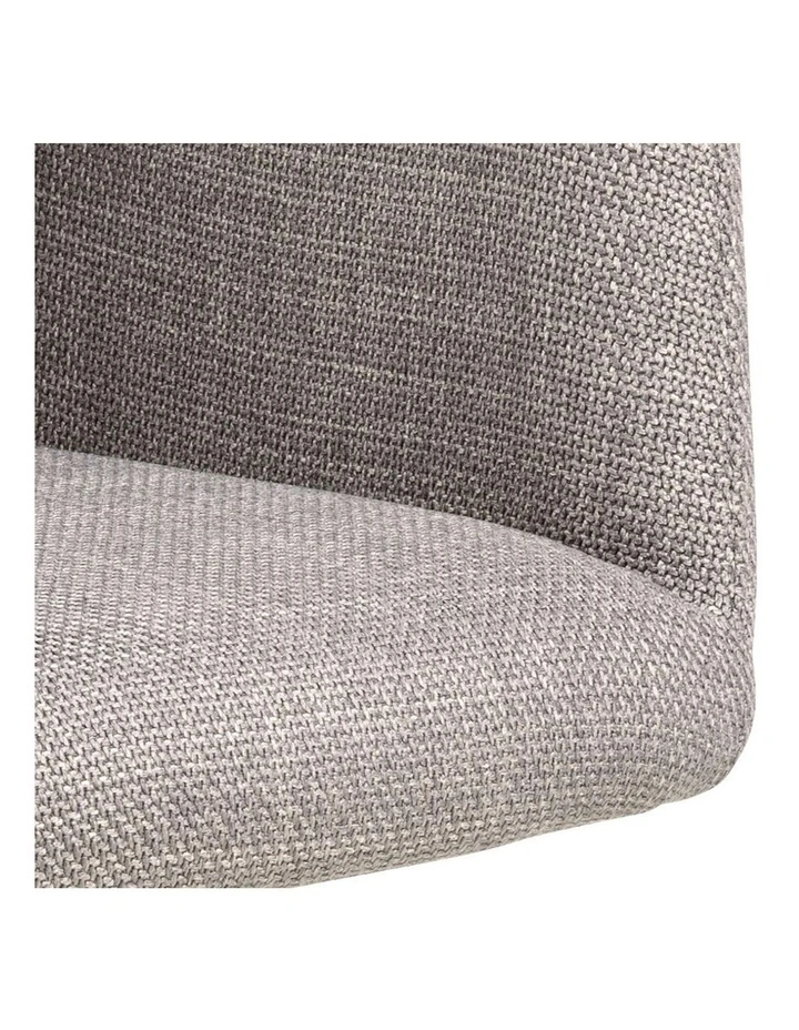 Laura Swivel Dining Chair - Grey & Black image 7