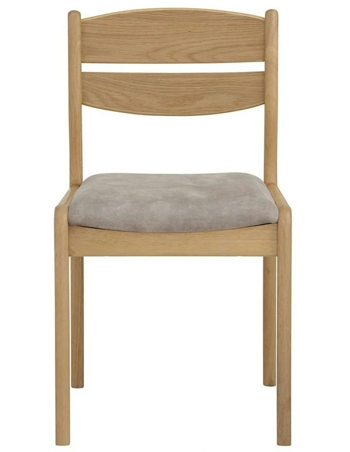 REVA Dining Chair - Oak & Beige image 4