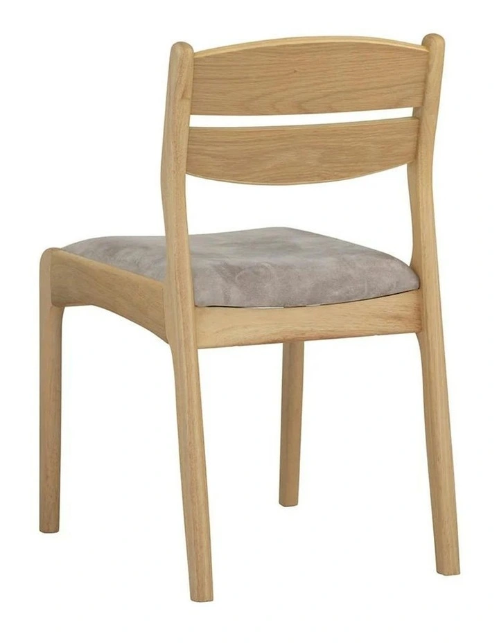 REVA Dining Chair - Oak & Beige image 6