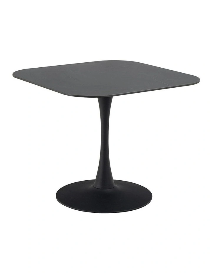 MARTA Square Dining Table 90cm - Black image 1