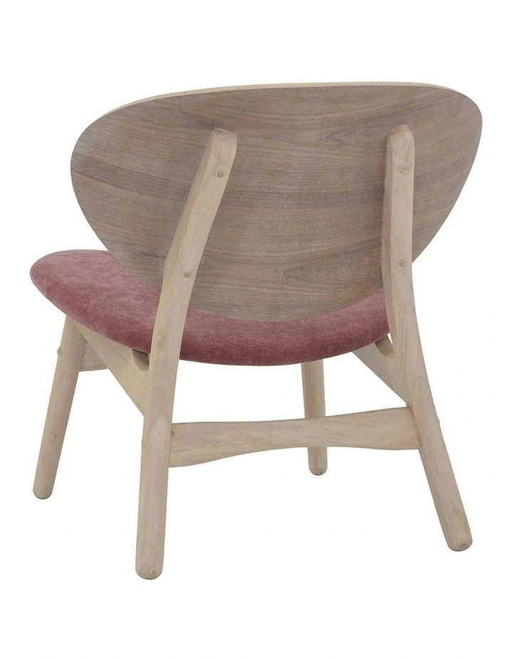 POLARA Lounge Chair - Oak & Salmon image 4