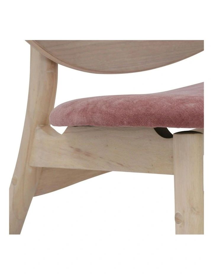 POLARA Lounge Chair - Oak & Salmon image 7