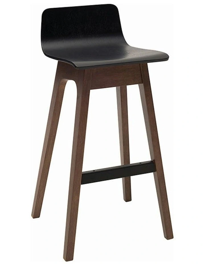 AVA Bar Stool - Black & Walnut image 1