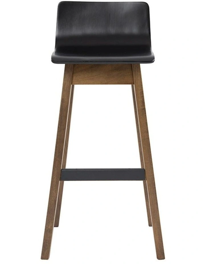 AVA Bar Stool - Black & Walnut image 7