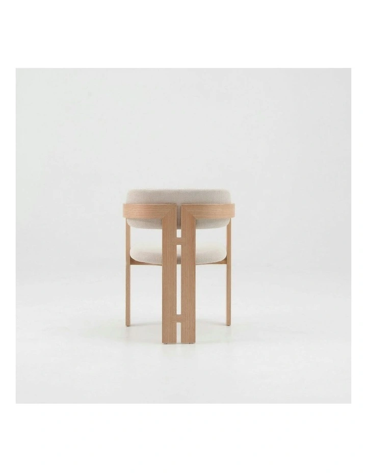 JALEN Dining Arm Chair - Cream & Natural image 3