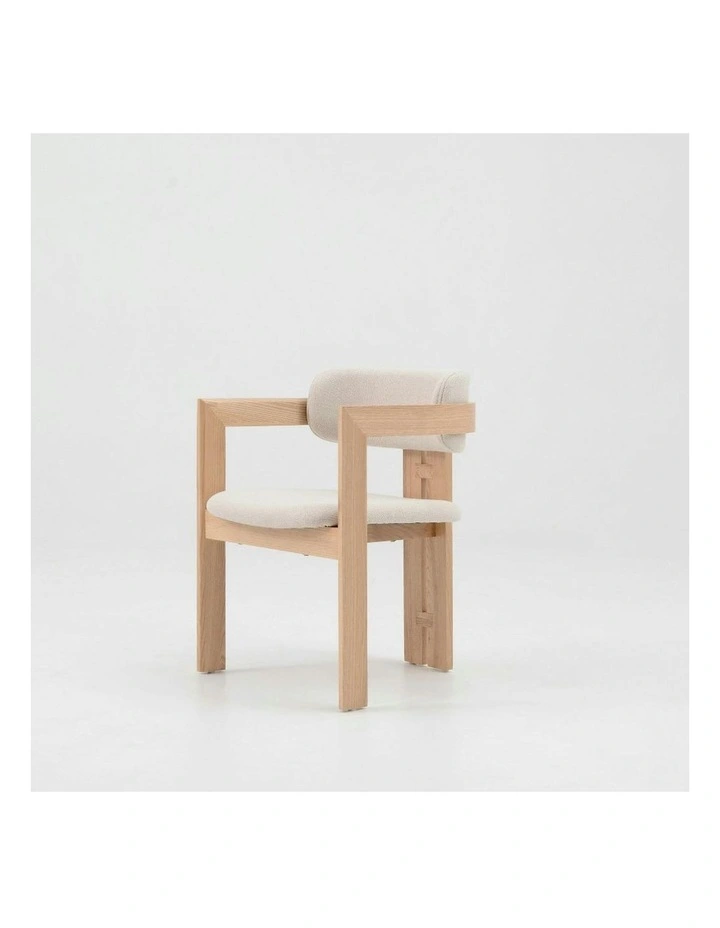 JALEN Dining Arm Chair - Cream & Natural image 4
