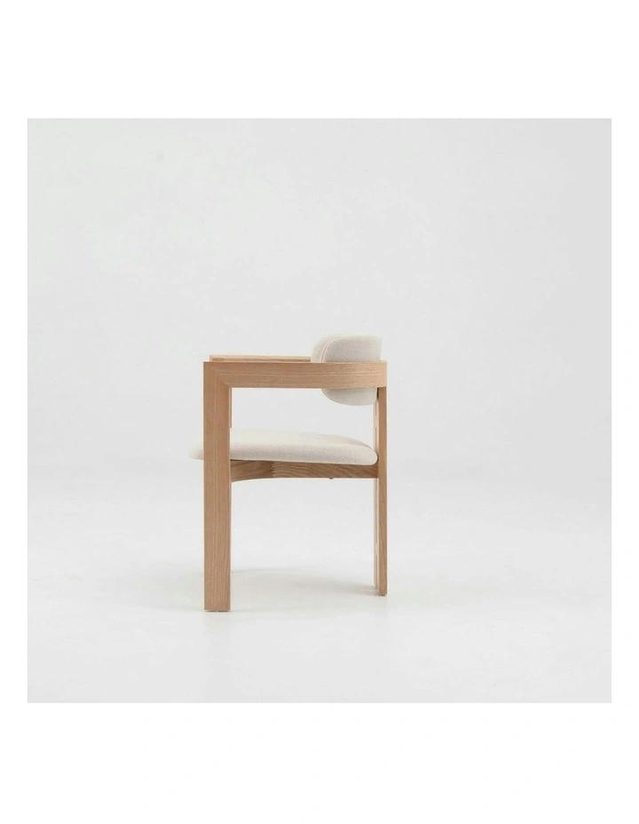JALEN Dining Arm Chair - Cream & Natural image 5