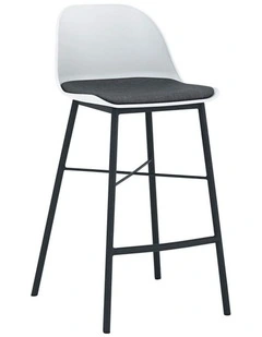 LAXMI Counter Stool - White & Black