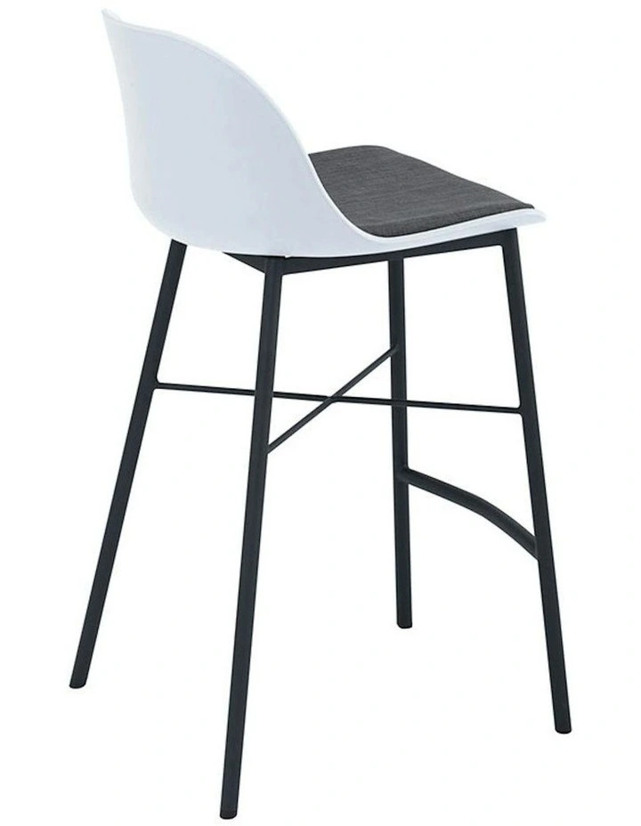 LAXMI Counter Stool - White & Black image 3