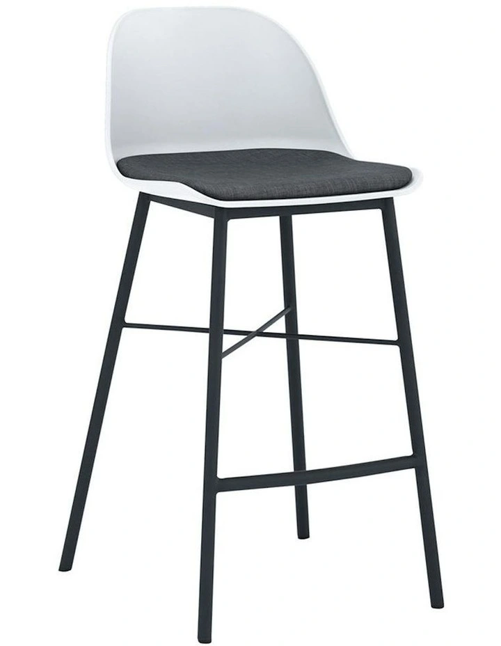LAXMI Counter Stool - White & Black image 5