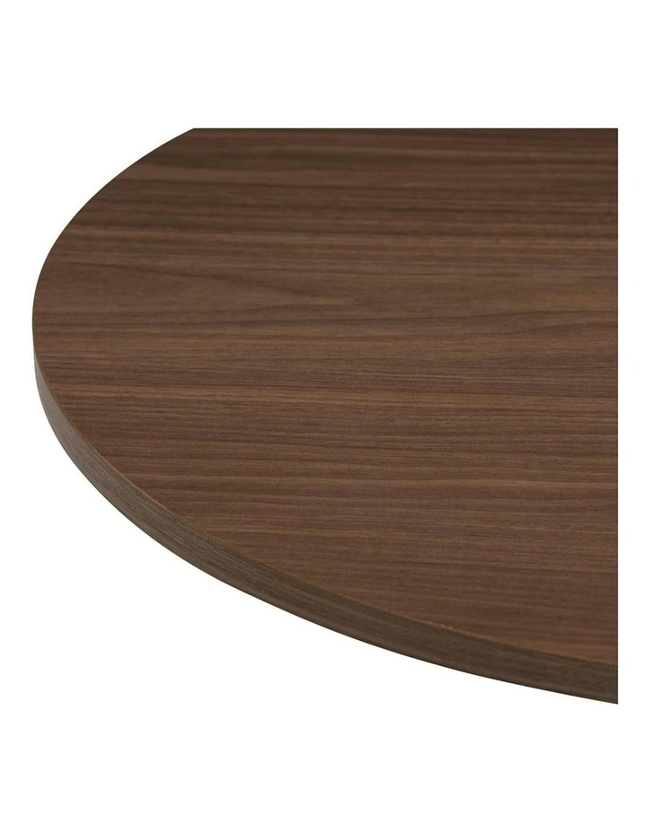 RUNDA Round Dining Table 70cm - Walnut & Black image 4