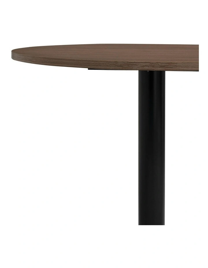RUNDA Round Dining Table 70cm - Walnut & Black image 6