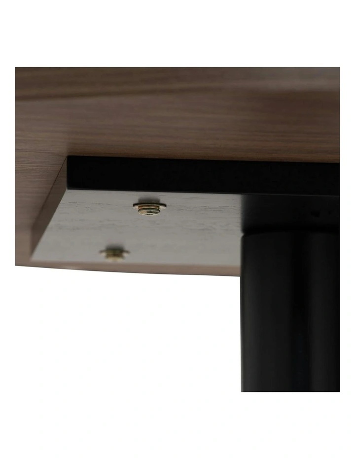 RUNDA Round Dining Table 70cm - Walnut & Black image 7