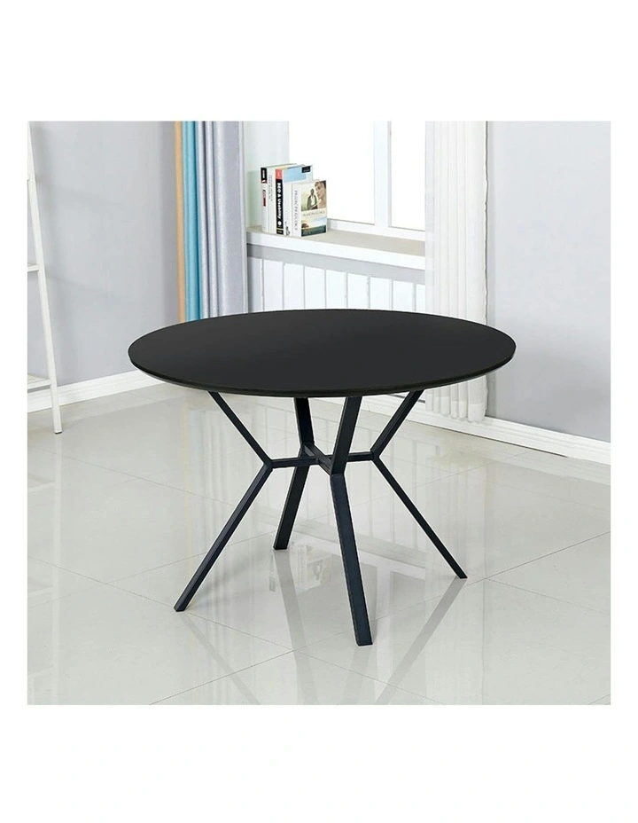 TANI Round Dining Table 110cm - Black image 5