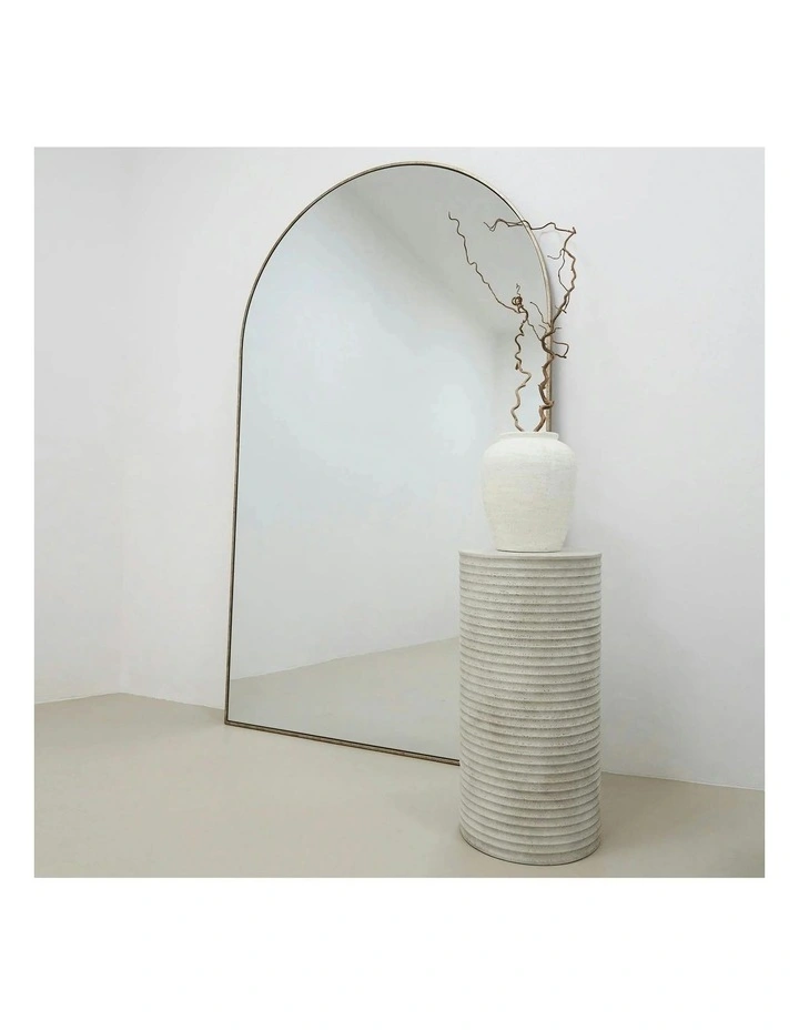 ROCCO Indoor & Outdoor Side Table Plinth 35 x 70cm - White Concrete image 3