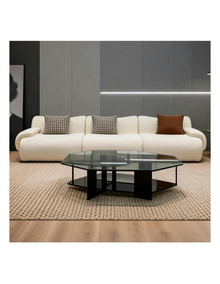 ZAHRA Three Seater Compressed Sofa White image 5