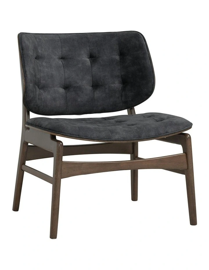 HEATH Lounge Chair - Walnut & Charcoal image 1