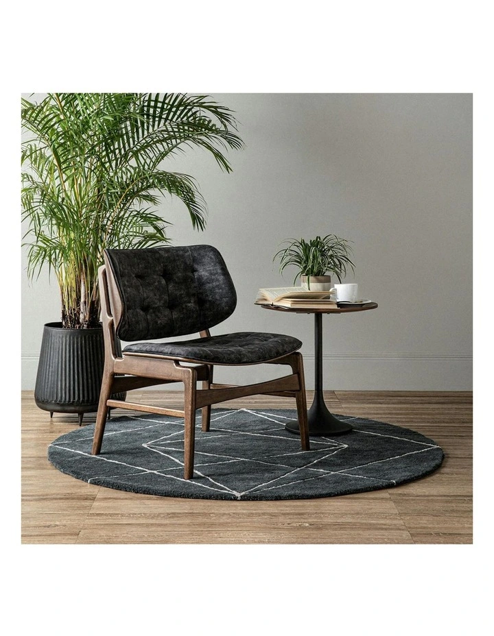 HEATH Lounge Chair - Walnut & Charcoal image 2