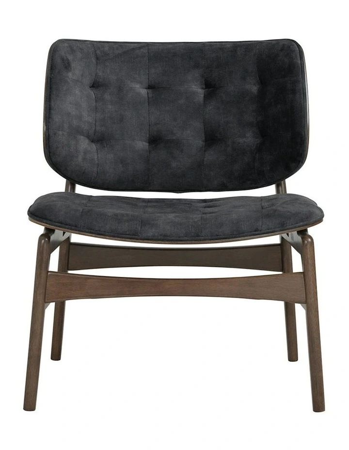 HEATH Lounge Chair - Walnut & Charcoal image 3
