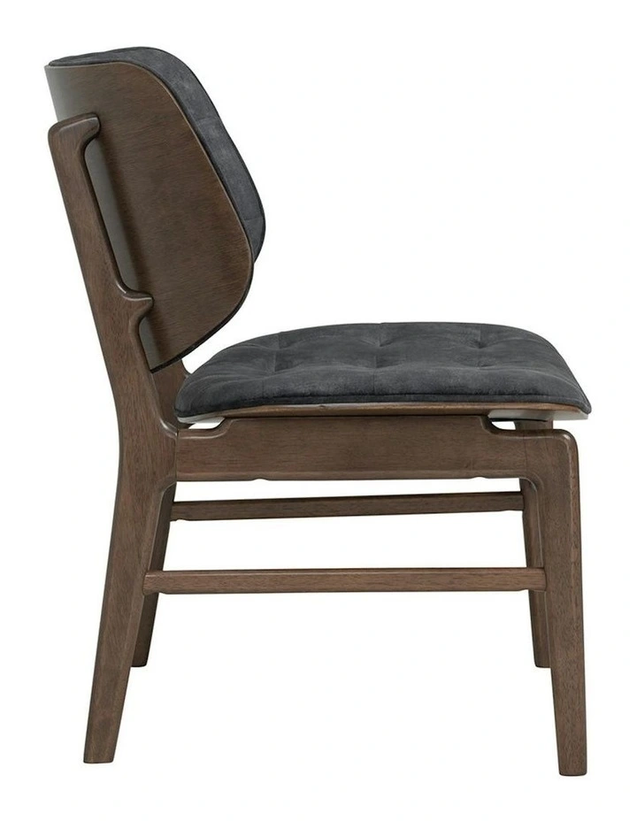 HEATH Lounge Chair - Walnut & Charcoal image 4