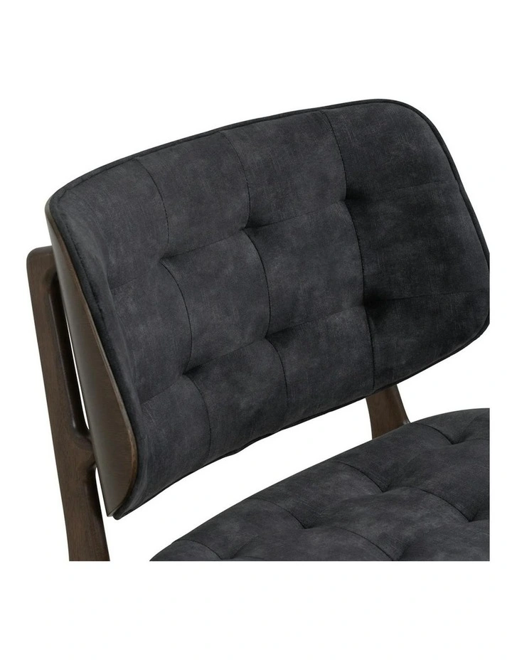 HEATH Lounge Chair - Walnut & Charcoal image 7