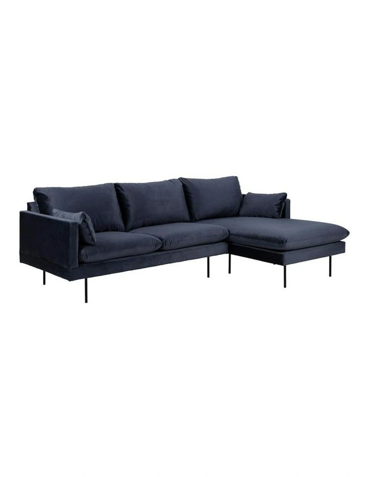 AKEMI 3 Seater Sofa with Right Chaise - Blue image 1