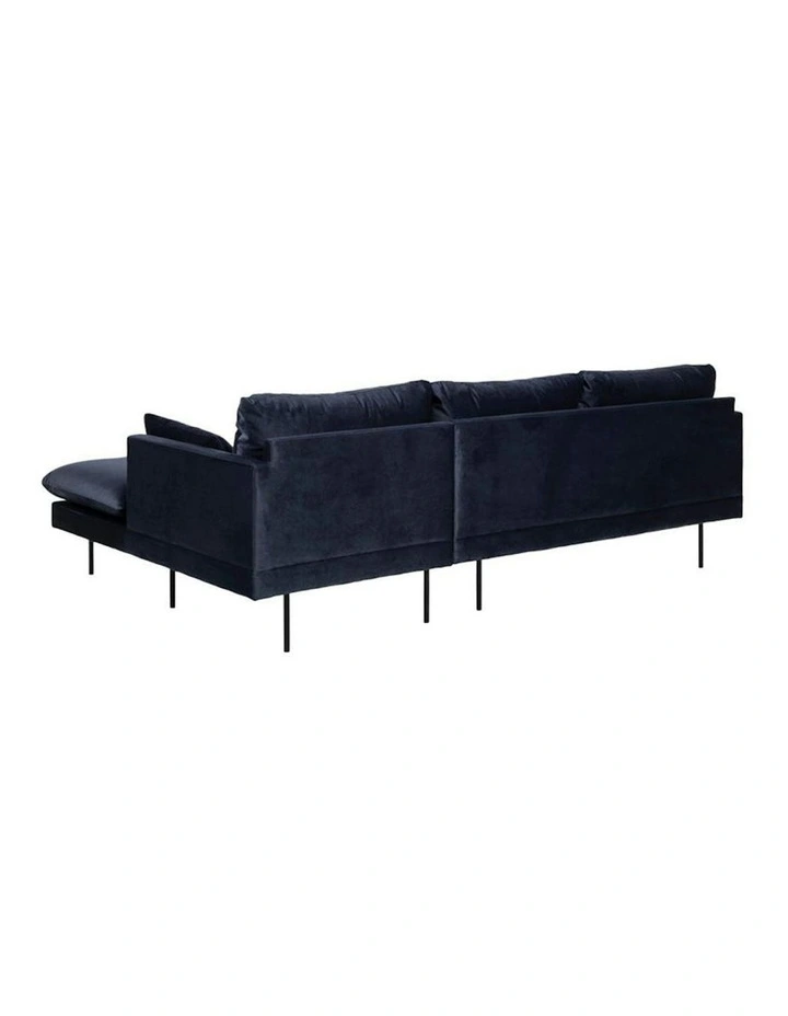 AKEMI 3 Seater Sofa with Right Chaise - Blue image 7