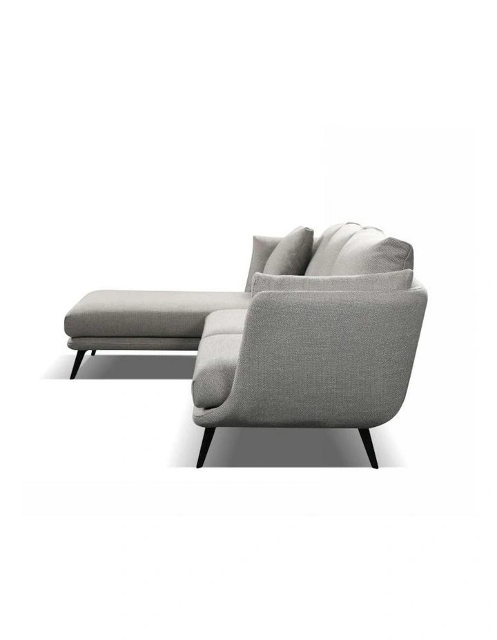 RANNI 3 Seater Sofa With Left Chaise - Warm Grey image 6