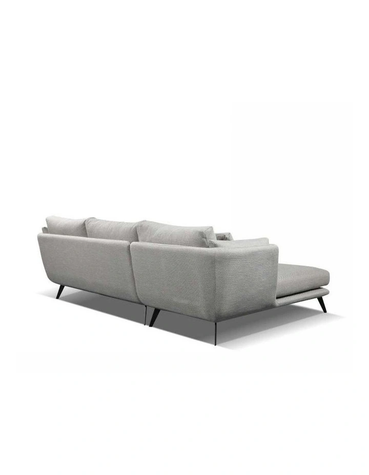 RANNI 3 Seater Sofa With Left Chaise - Warm Grey image 7