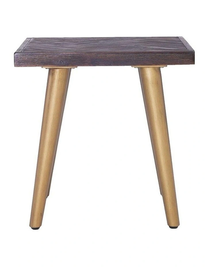 SIVAN Side Table 50x50cm Acacia Solid Wood - Brown image 1